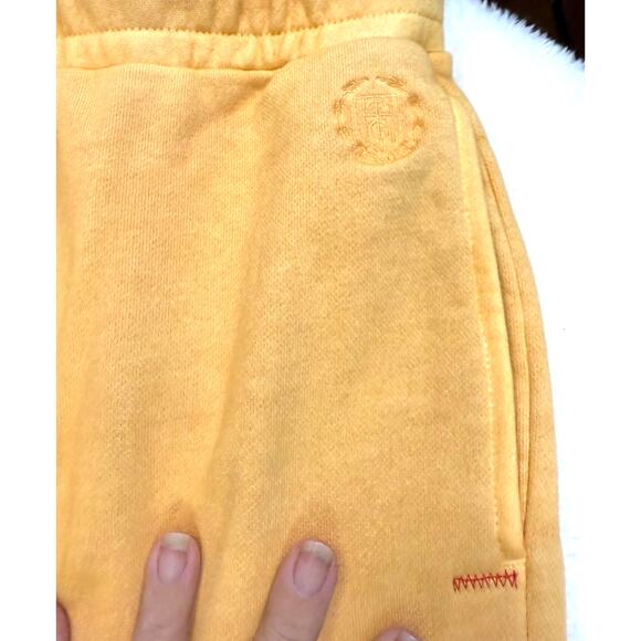 Honor the Gift Wide leg Sweats Size XS Gold with Patches NWT - Picture 4 of 5